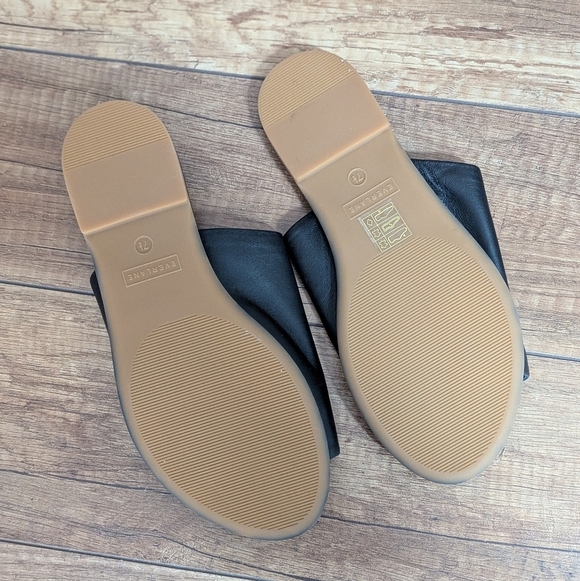 EVERLANE Leather Sandal Day slide Black 7.5 Shoes - Picture 4 of 7